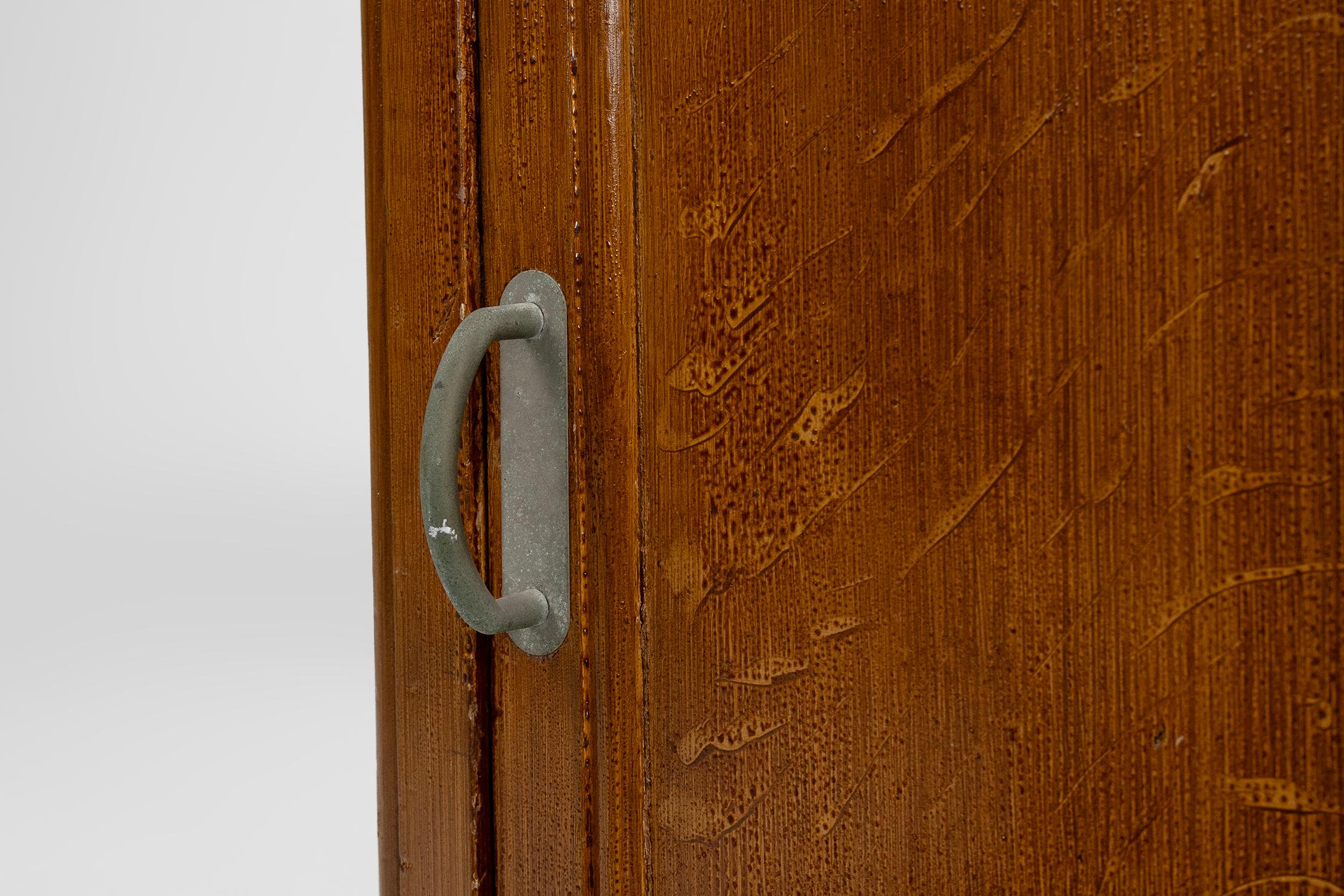 French Art Deco nightstand in varnished wood, ca. 1930 For Sale 3
