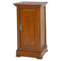 French Art Deco nightstand in varnished wood, ca. 1930