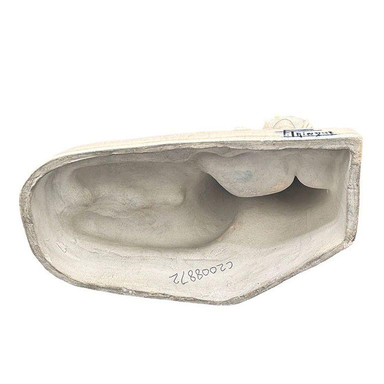French Art Deco Nude Female Ceramic Sculpture signed by F. Trinque For Sale 2