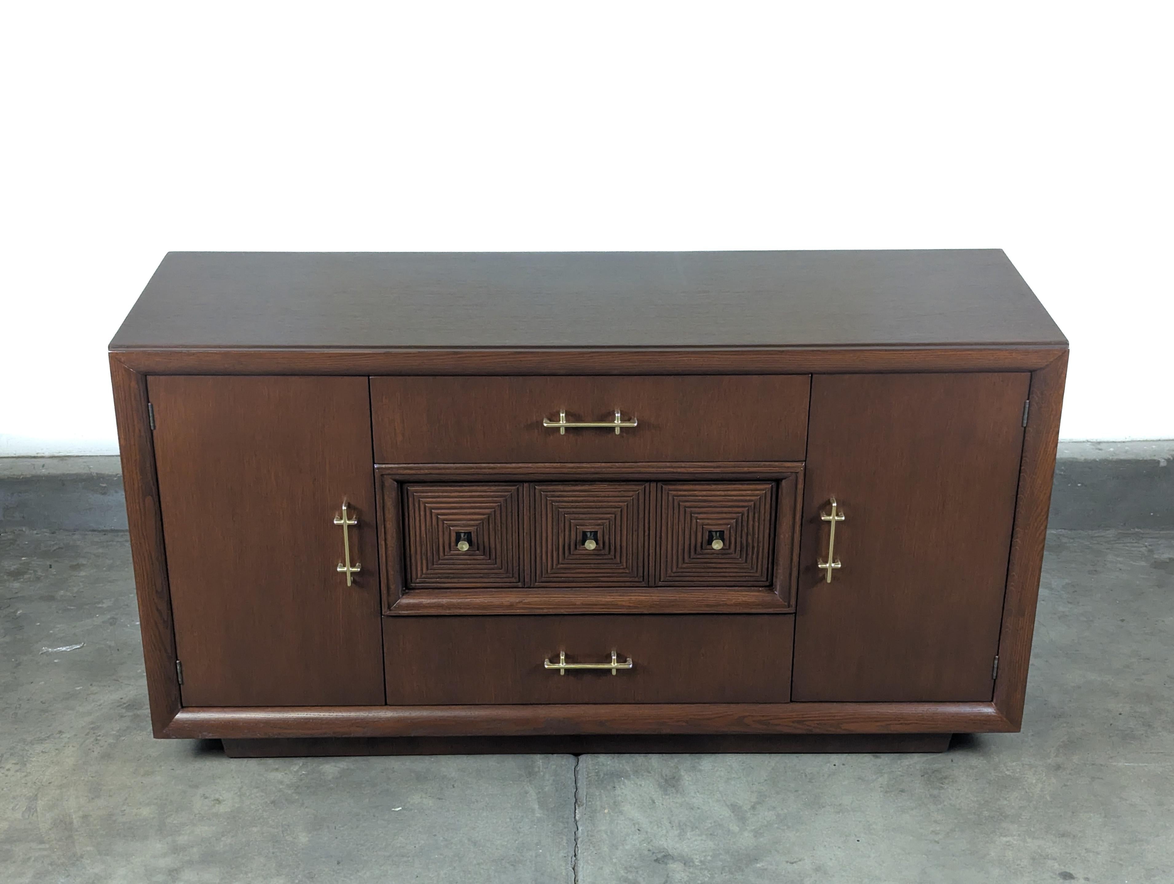 Francese Credenza o credenza francese Art Déco in Oak attribuita a Maxime Old, anni '40 ca. in vendita