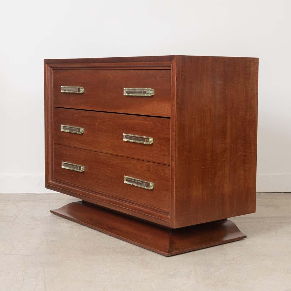 Französisch Art Deco Eiche Kommode (Eichenholz) im Angebot