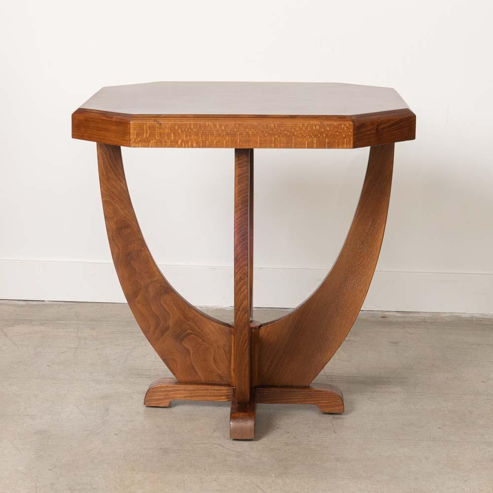 Französischer Art Deco Eiche Beistelltisch (20. Jahrhundert) im Angebot