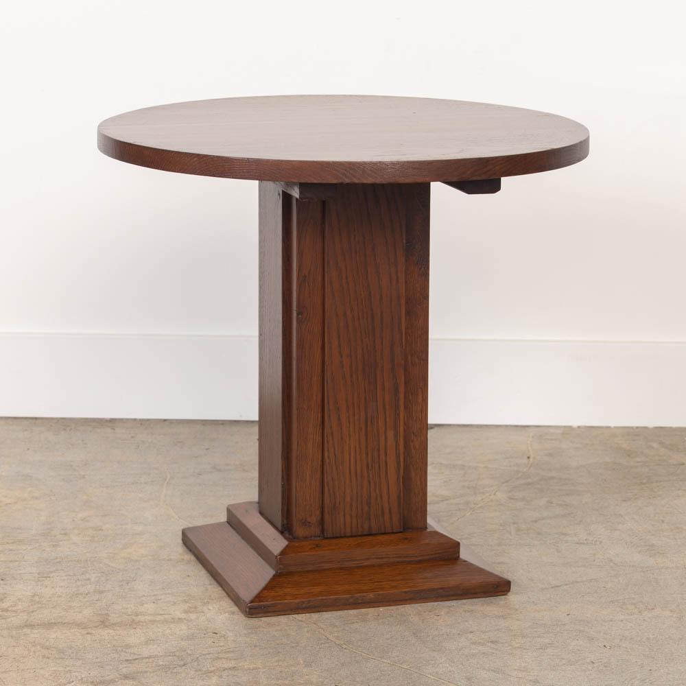 Metà XX secolo Tavolino francese Art Deco Oak in vendita