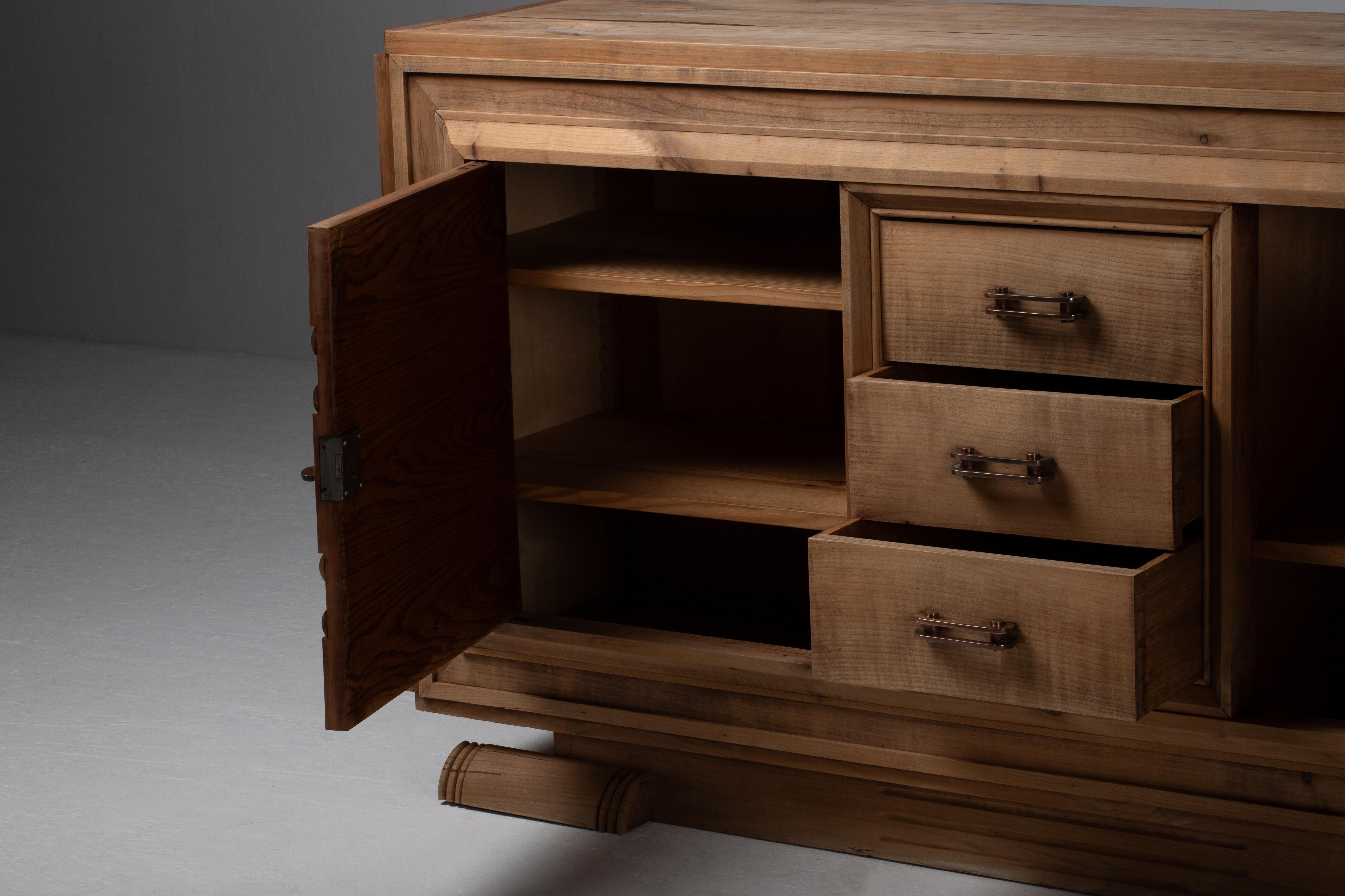 Credenza francese Art Déco in Oak, anni '40 in vendita 1