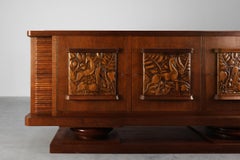French Art Deco Oak Sideboard by Jacques Klein, circa 1925