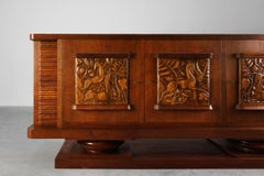 French Art Deco Oak Sideboard by Jacques Klein, circa 1925