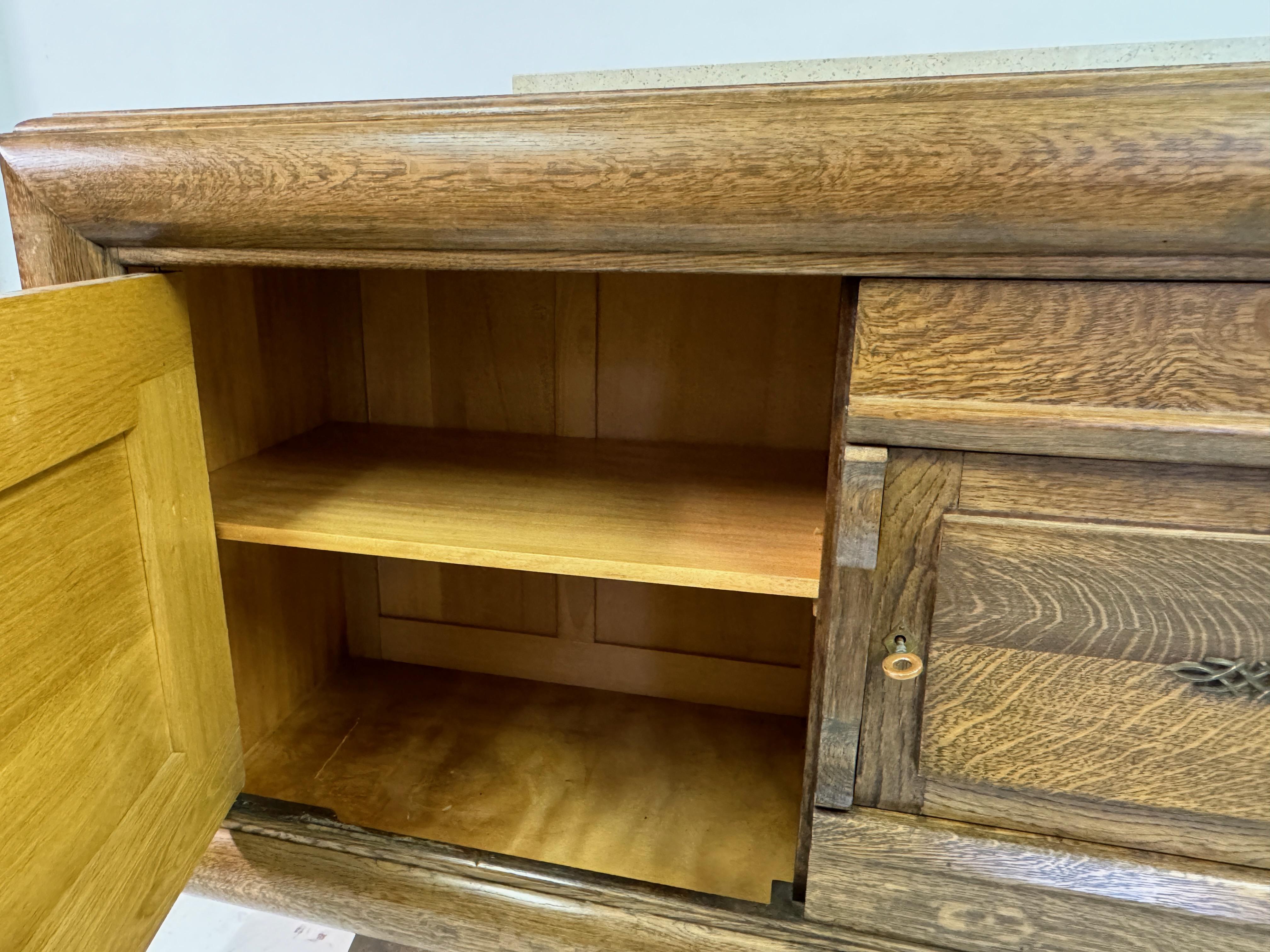 Quercia Credenza o buffet francese Art Déco in Oak del 1940 in vendita