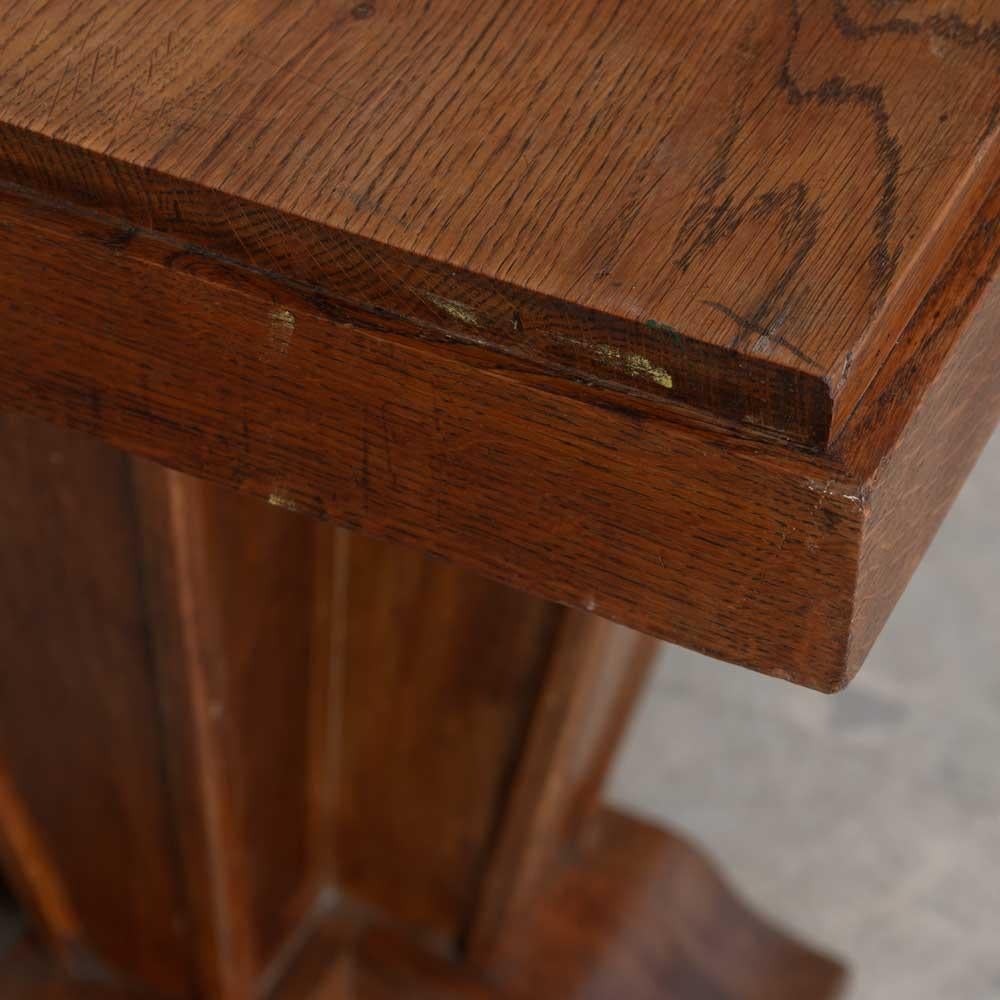 French Art Deco Oak Table For Sale 6
