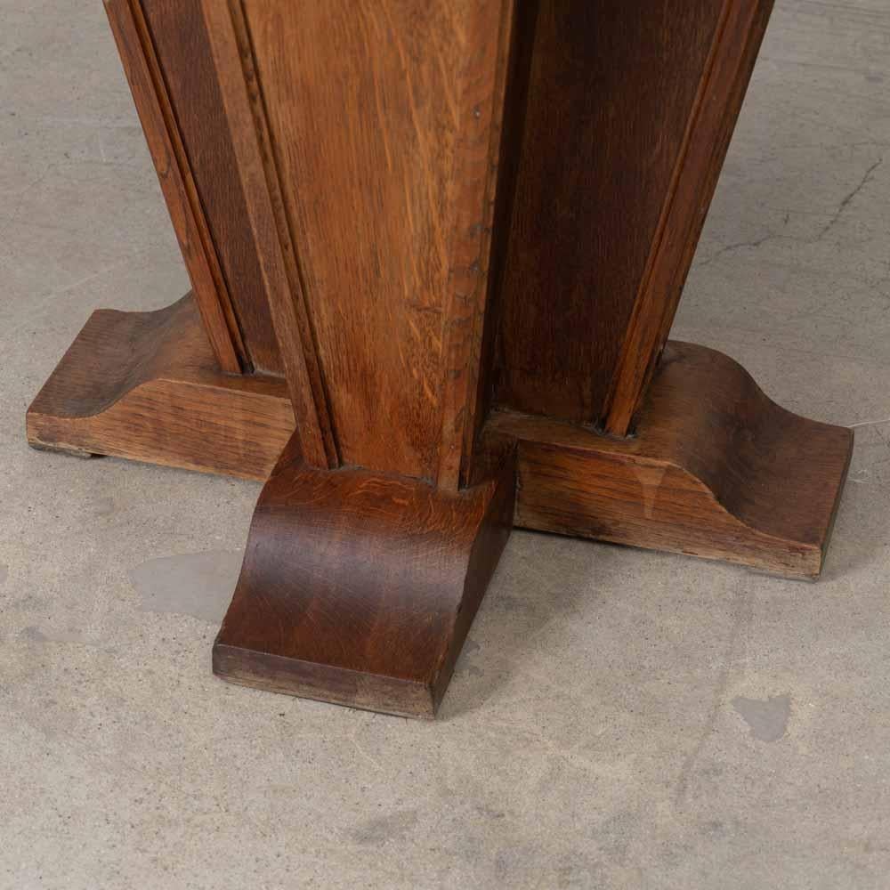 French Art Deco Oak Table For Sale 7