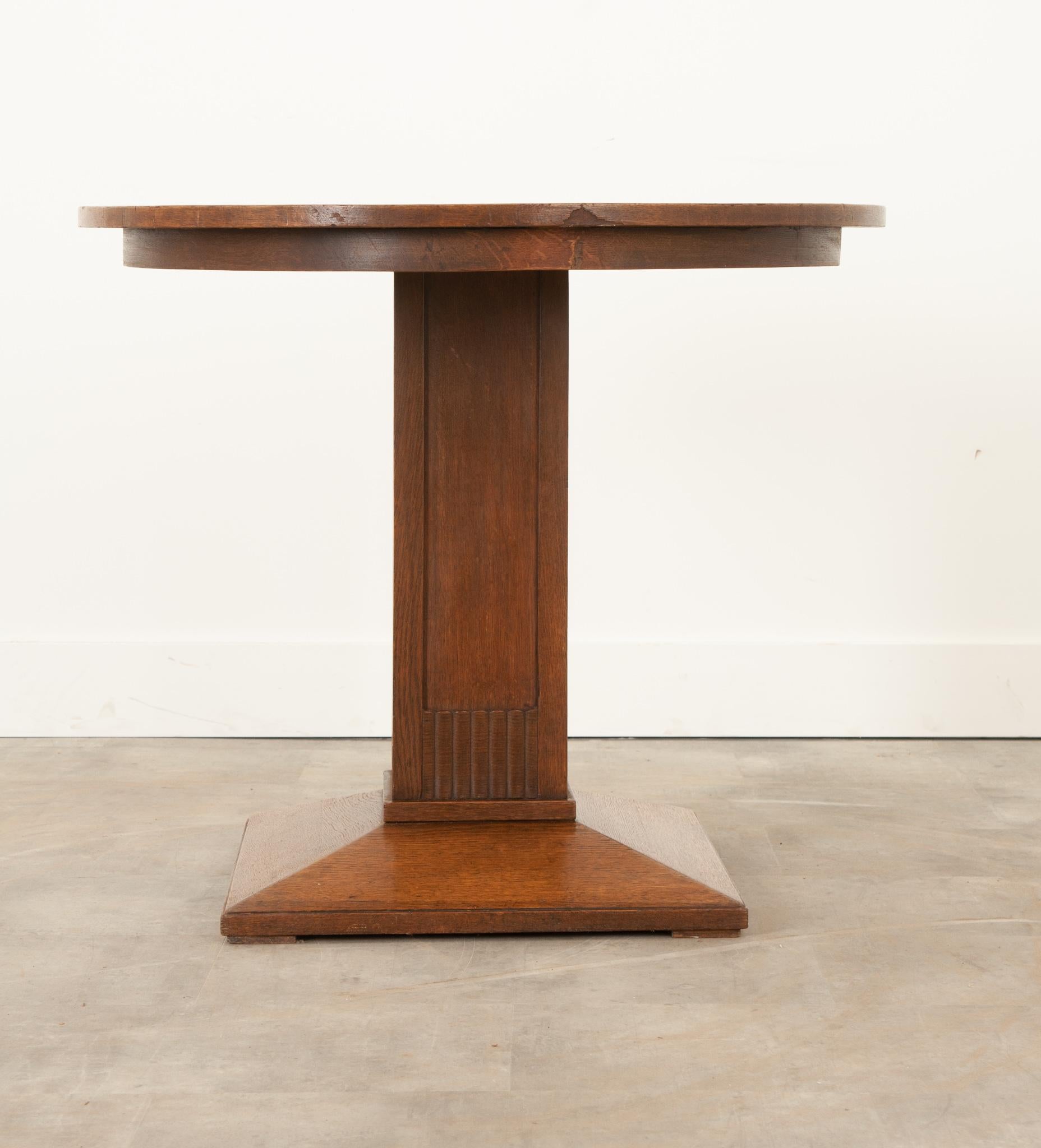 French Art Deco Oak Table For Sale at 1stDibs