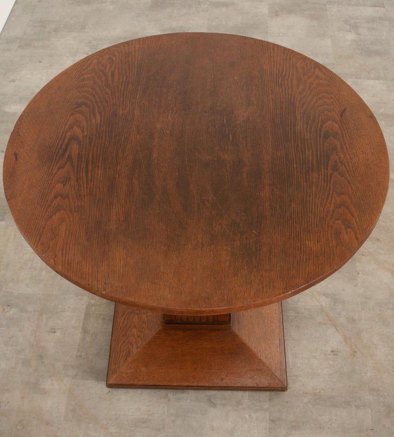 French Art Deco Oak Table For Sale at 1stDibs
