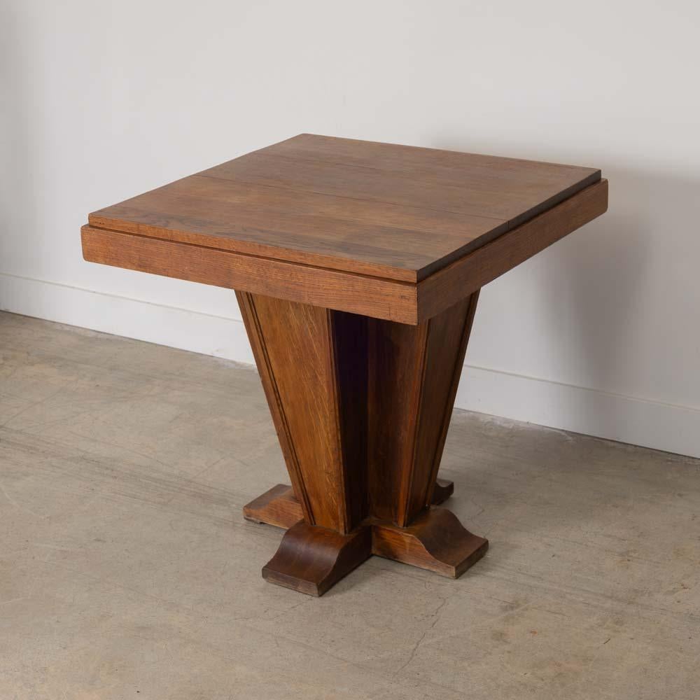French Art Deco Oak Table For Sale 3