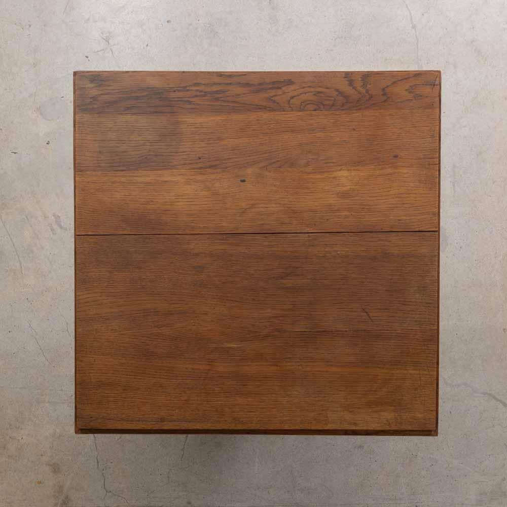French Art Deco Oak Table For Sale 4