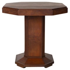 French Art Deco Oak Table