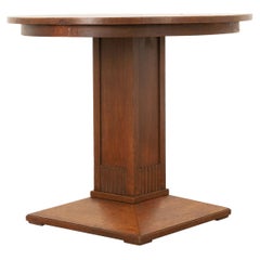 French Art Deco Oak Table