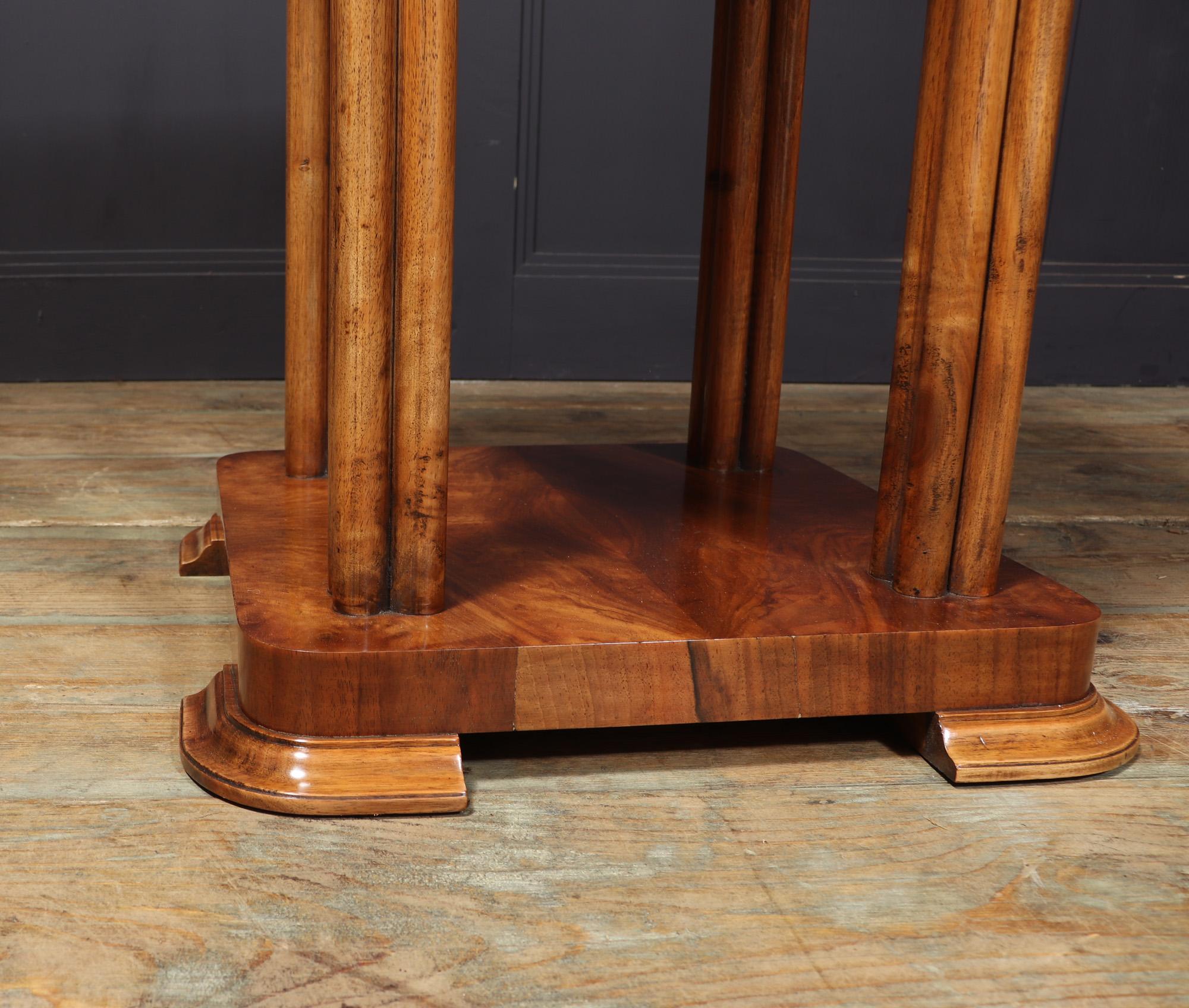 Walnut French Art Deco Occasional Table For Sale