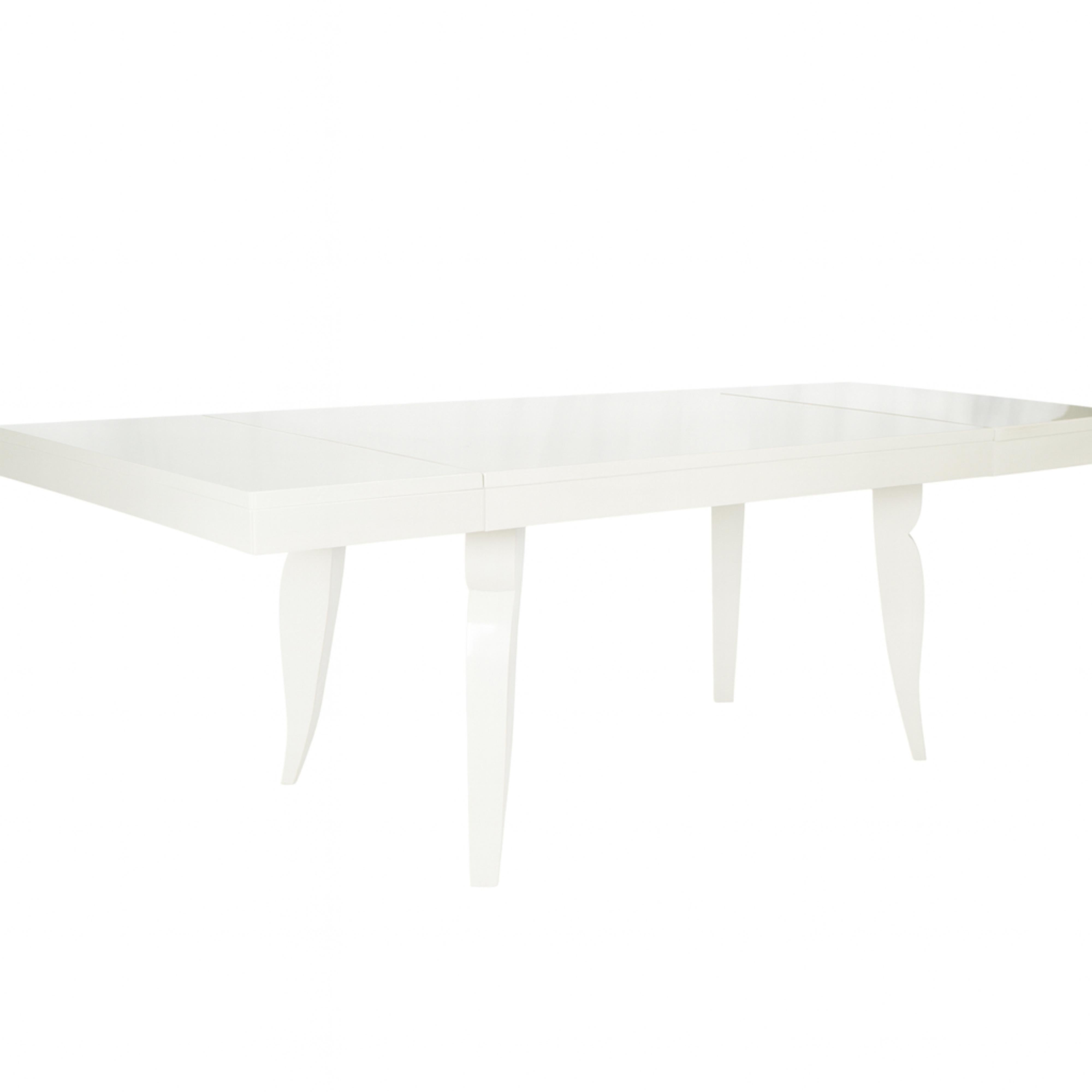 Table de salle à manger Art déco en blanc cassé, style Jules Leleu, 20e siècle Bon état - En vente à Lisbon, PT