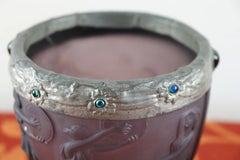 Französische Opalvase im Art déco-Stil von Georges De Feure