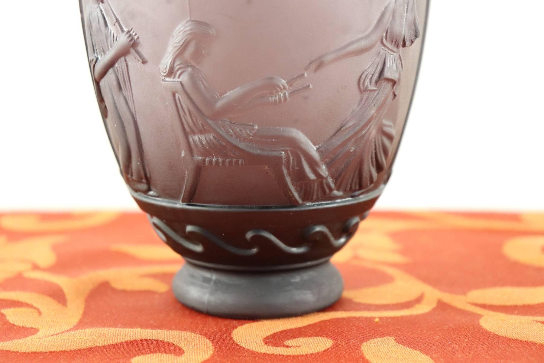 Early 20th Century French Art Deco Opal Vase by Georges De Feure