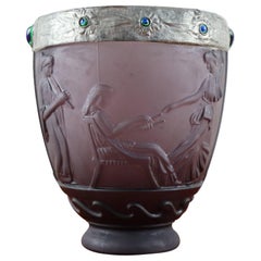 French Art Deco Opal Vase by Georges De Feure