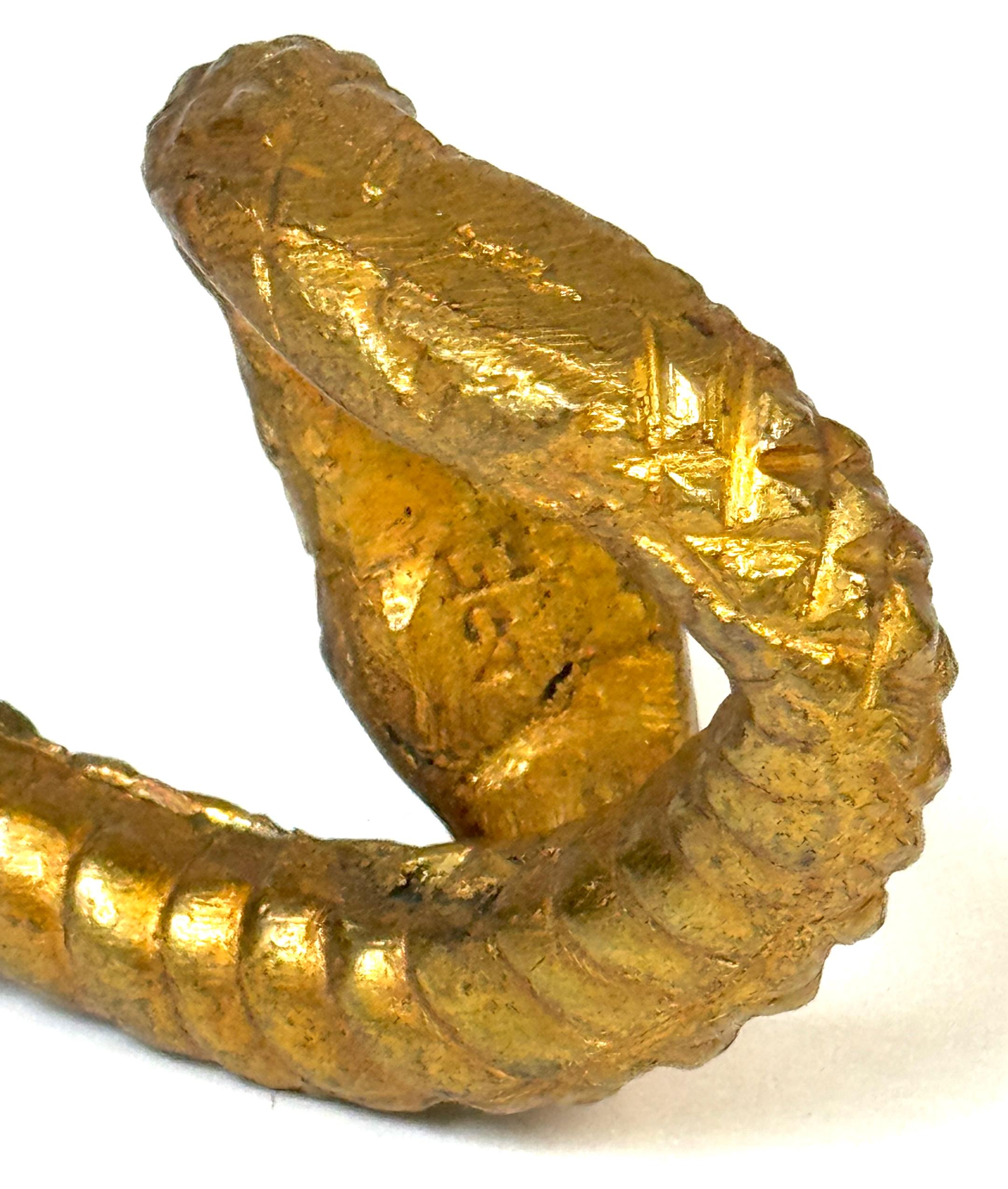 Asa de Serpiente Art Decó Francesa de Ormolu, estampada LT / 2, circa 1925-1935 en venta 5