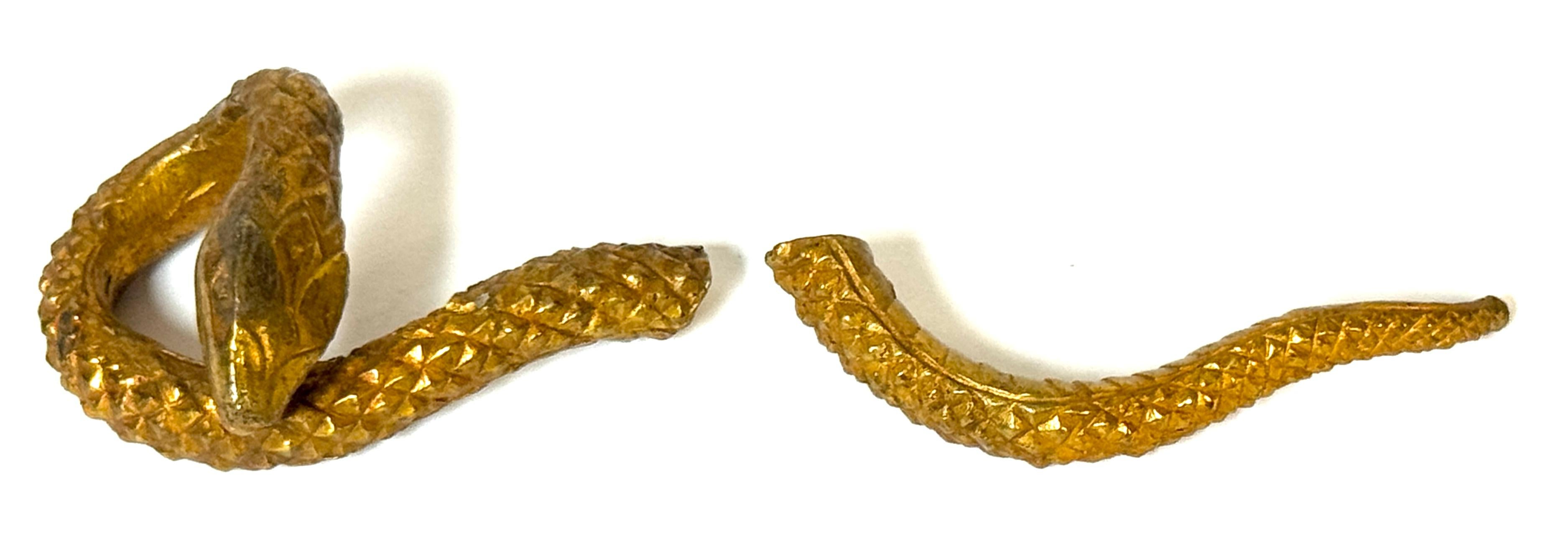 Asa de Serpiente Art Decó Francesa de Ormolu, estampada LT / 2, circa 1925-1935 Francés en venta
