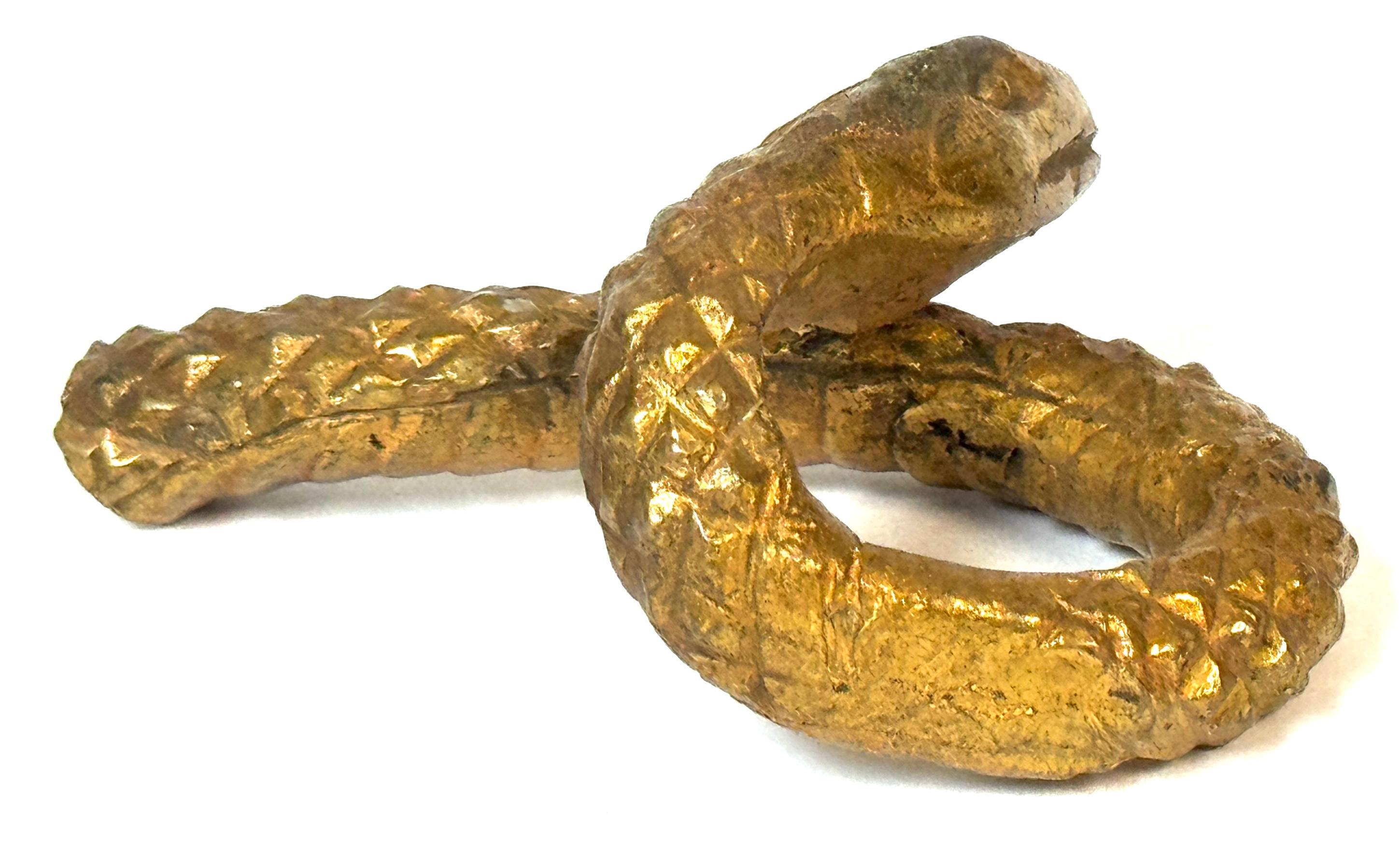Asa de Serpiente Art Decó Francesa de Ormolu, estampada LT / 2, circa 1925-1935 en venta 1
