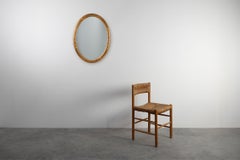 Specchio ovale dorato Art Carved francese, 1920 ca.