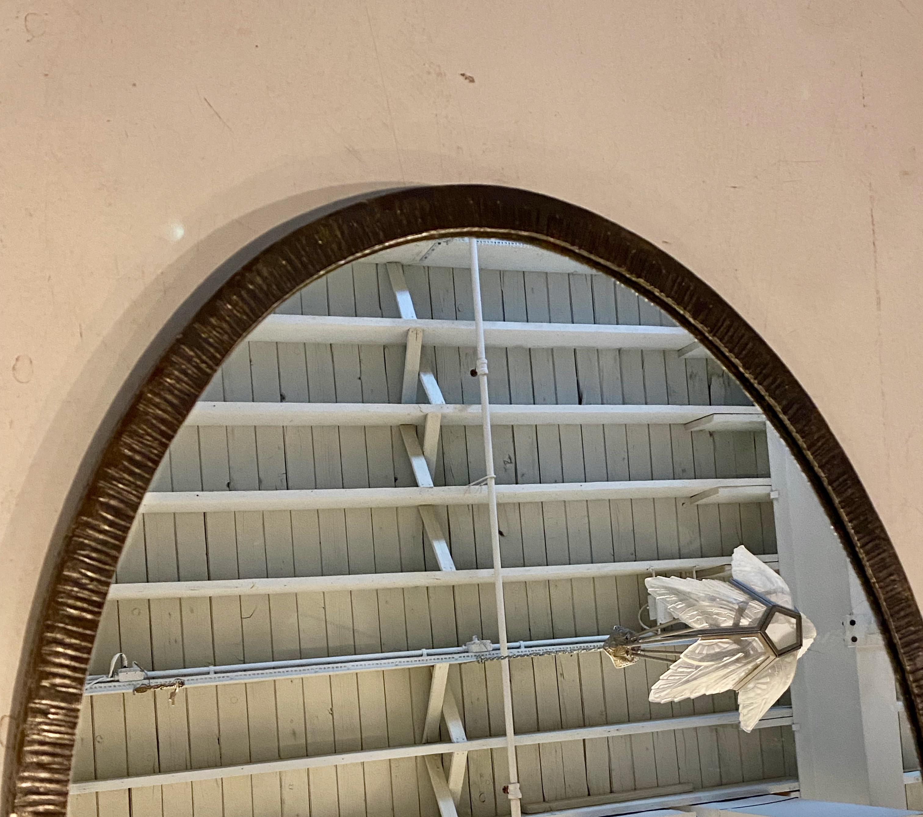 Specchio ovale francese Art Deco Mirror in vendita 1
