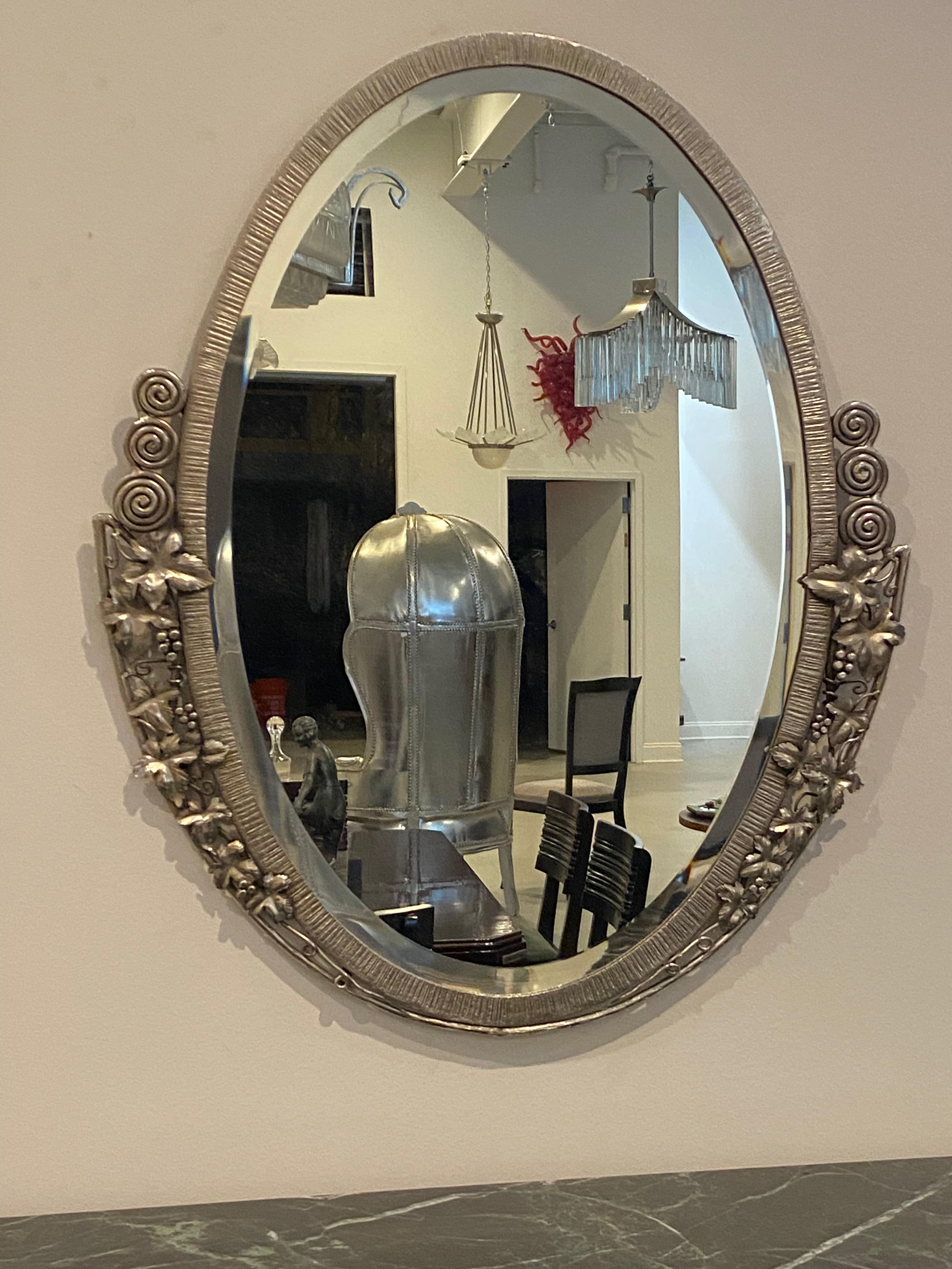 art deco beveled mirror