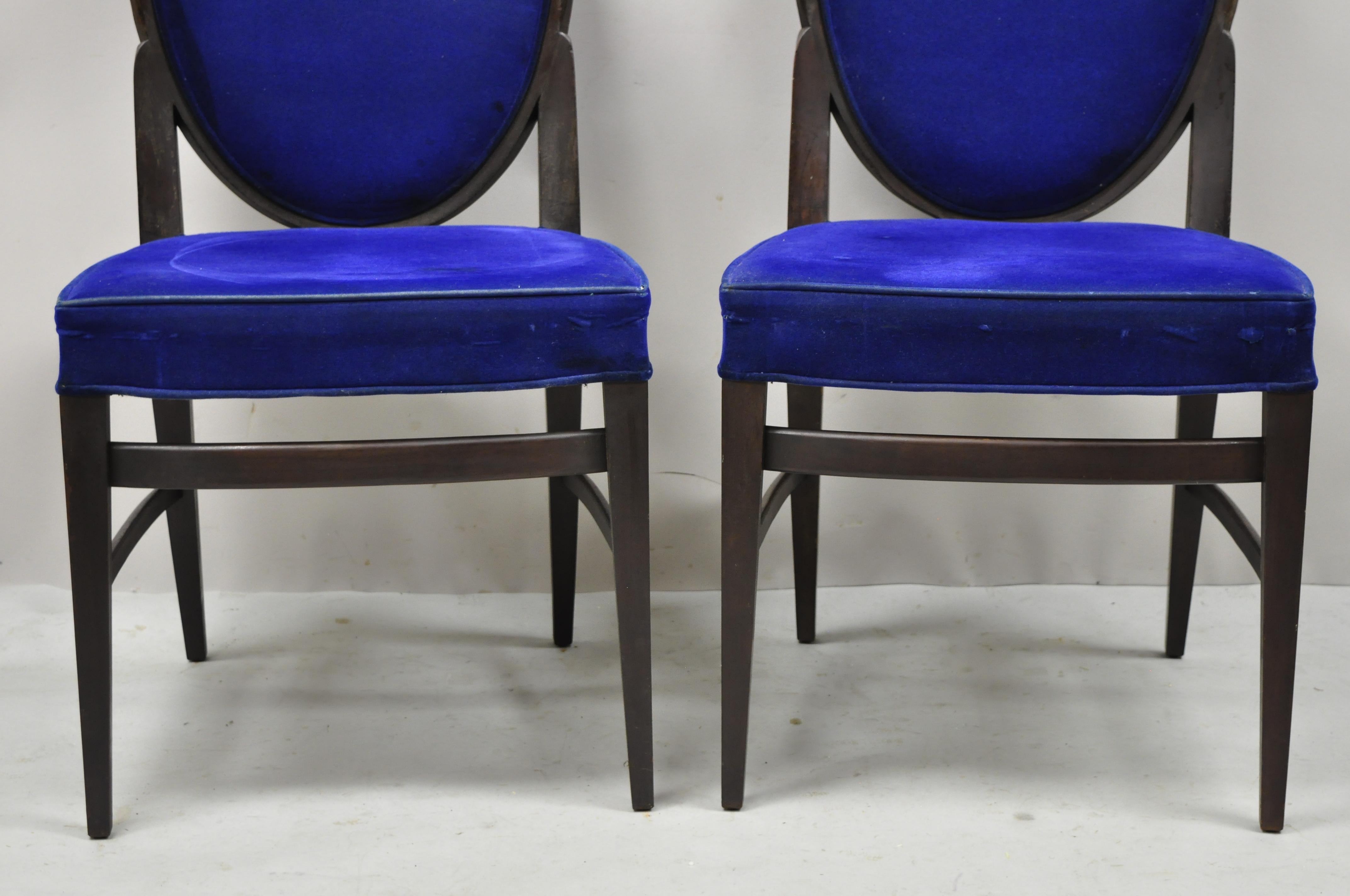 french blue dining chairs