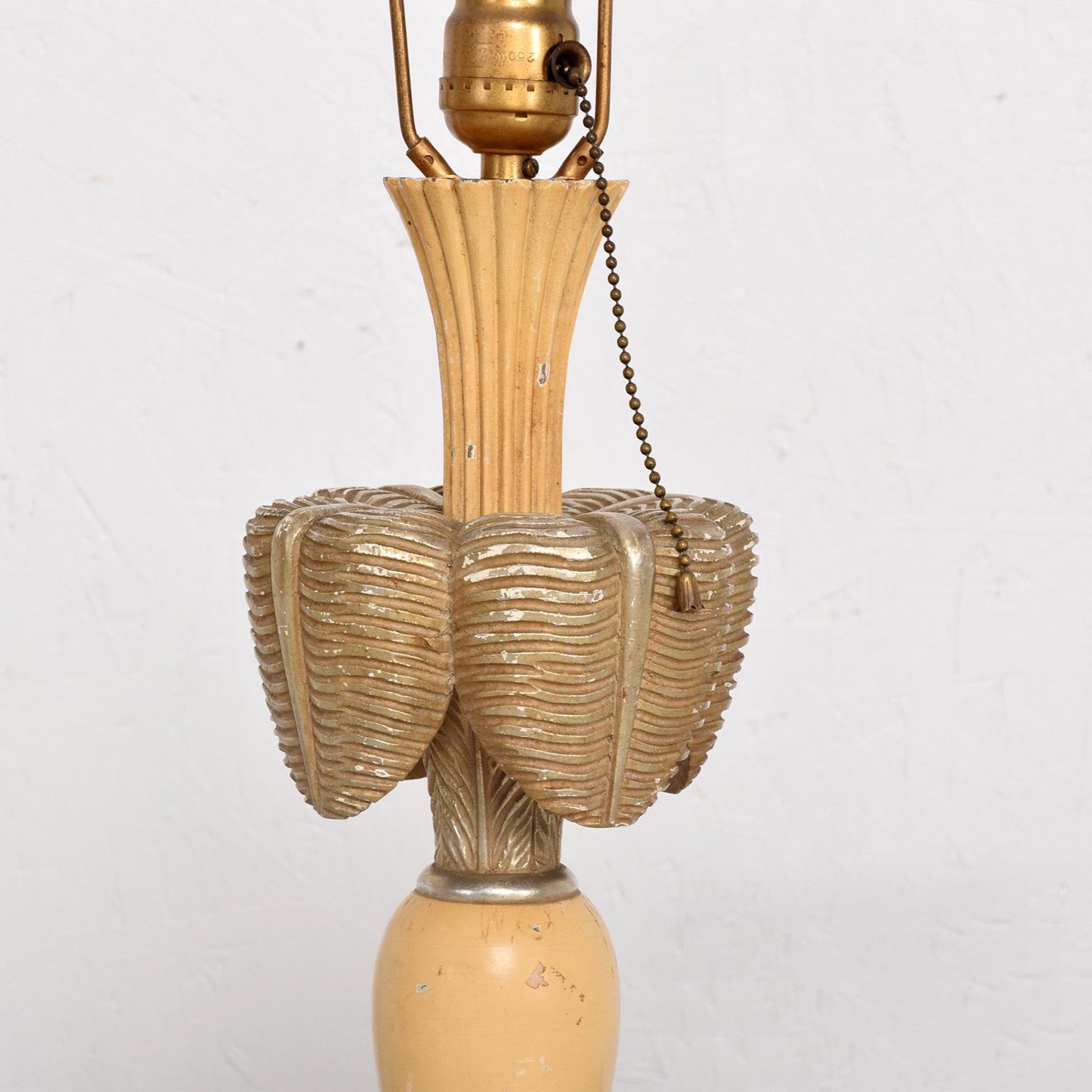 Art déco Lampes de table Art Déco françaises en acajou peint, années 1940 en vente