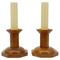 French Art Deco Pair of Candlesticks, 1930