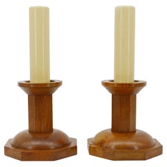 Raro par de candelabros art déco franceses, 1920, Clarisas