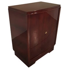 French Art Deco Palisander Revolving Bar from 1930s