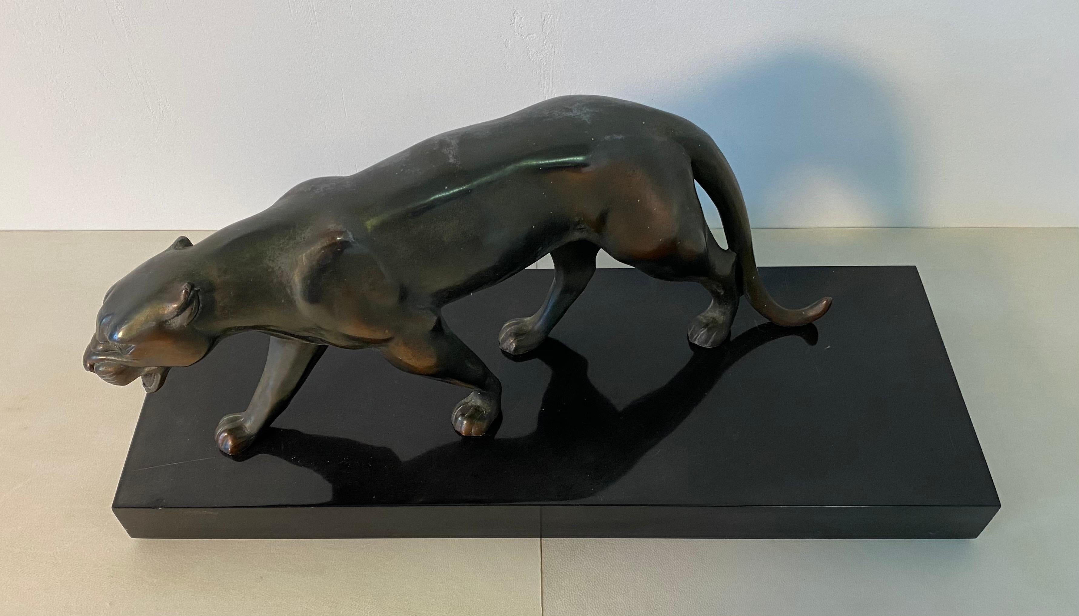 French Art Deco Panther , 1930s In Good Condition In Meda, MB