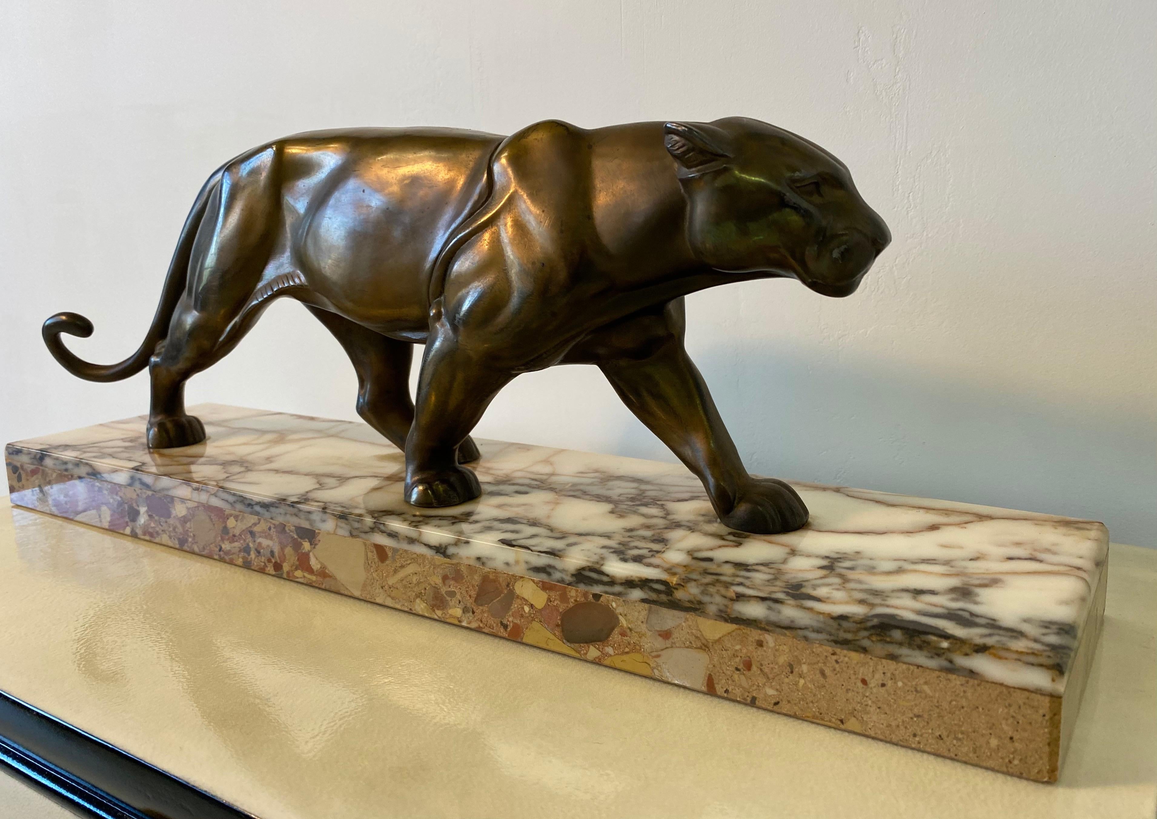 Mid-20th Century French Art Deco Panther, 1930s For Sale
