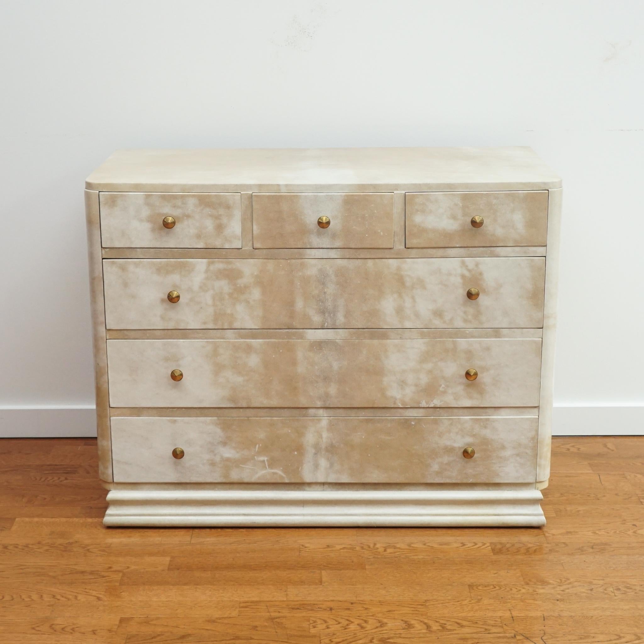 French Art Deco Parchment Dresser in the Style of Samuel Marx 2