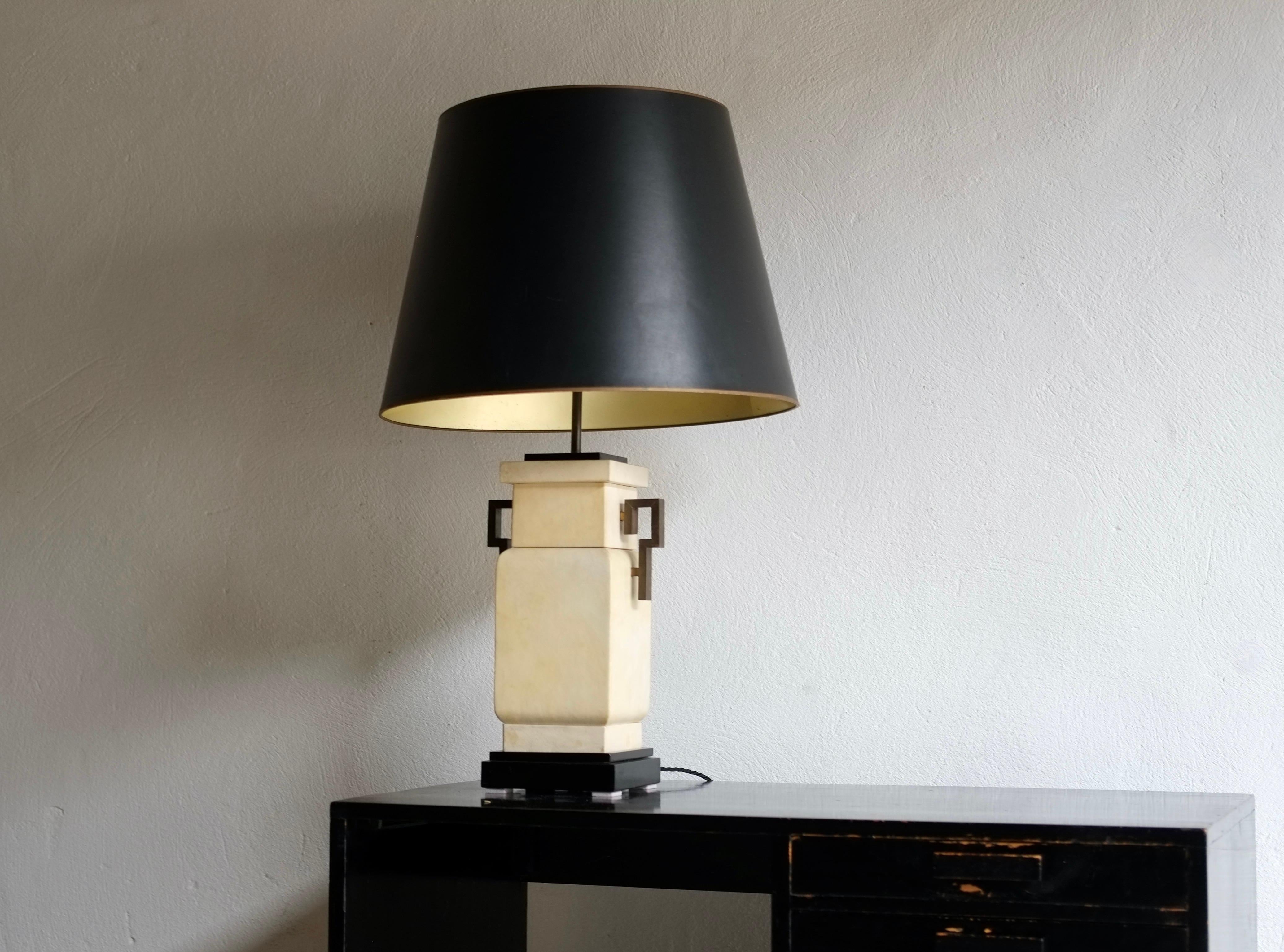 French Art Deco Parchment Lamp 6