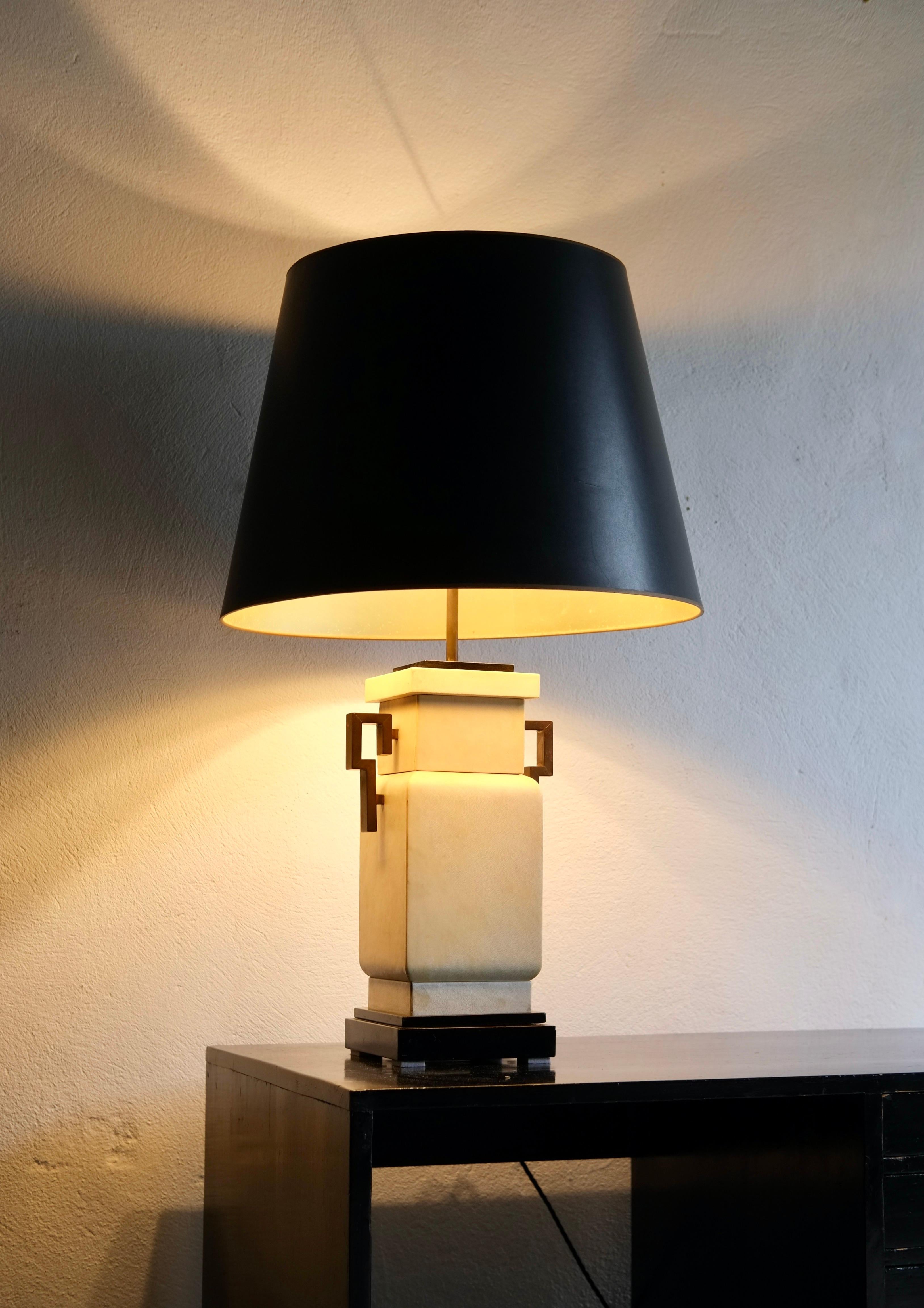 French Art Deco Parchment Lamp 4