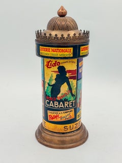 French Art Deco Parisian Kiosk Mechanical Cigarette Dispenser — Brass 1930s