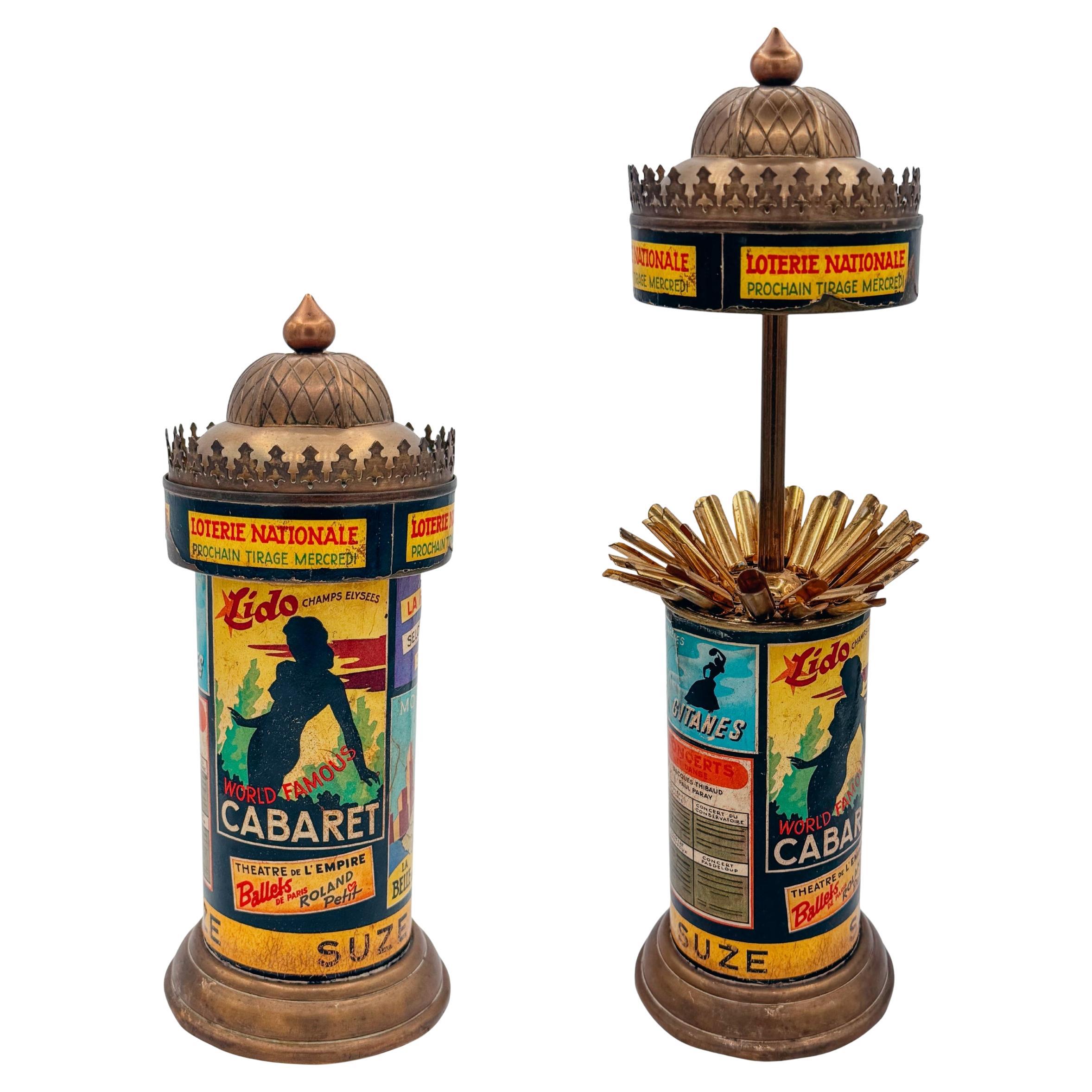 French Art Deco Parisian Kiosk Mechanical Cigarette Dispenser — Brass 1930s