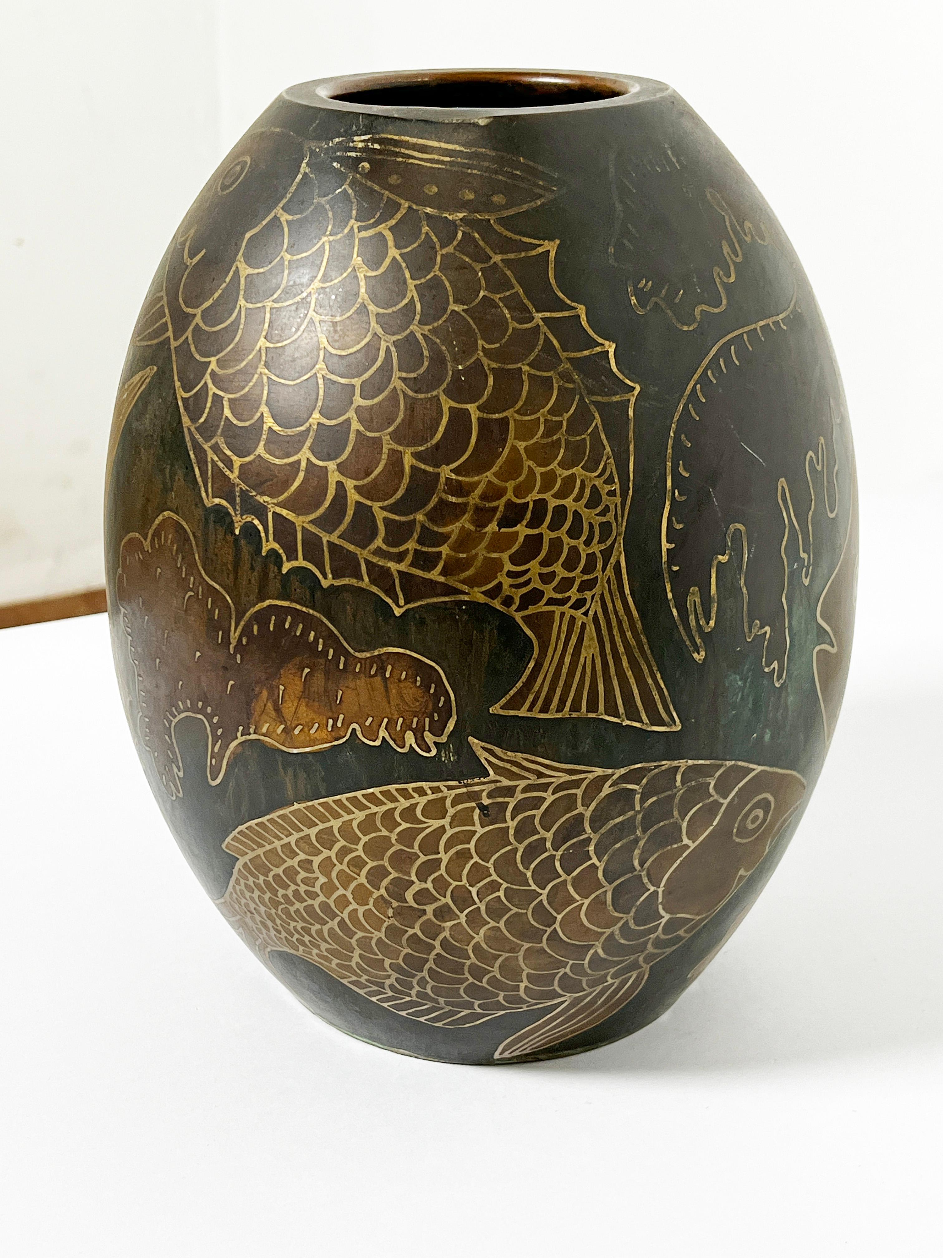 Art Déco Vaso francese Art. Paul Louis Mergier 