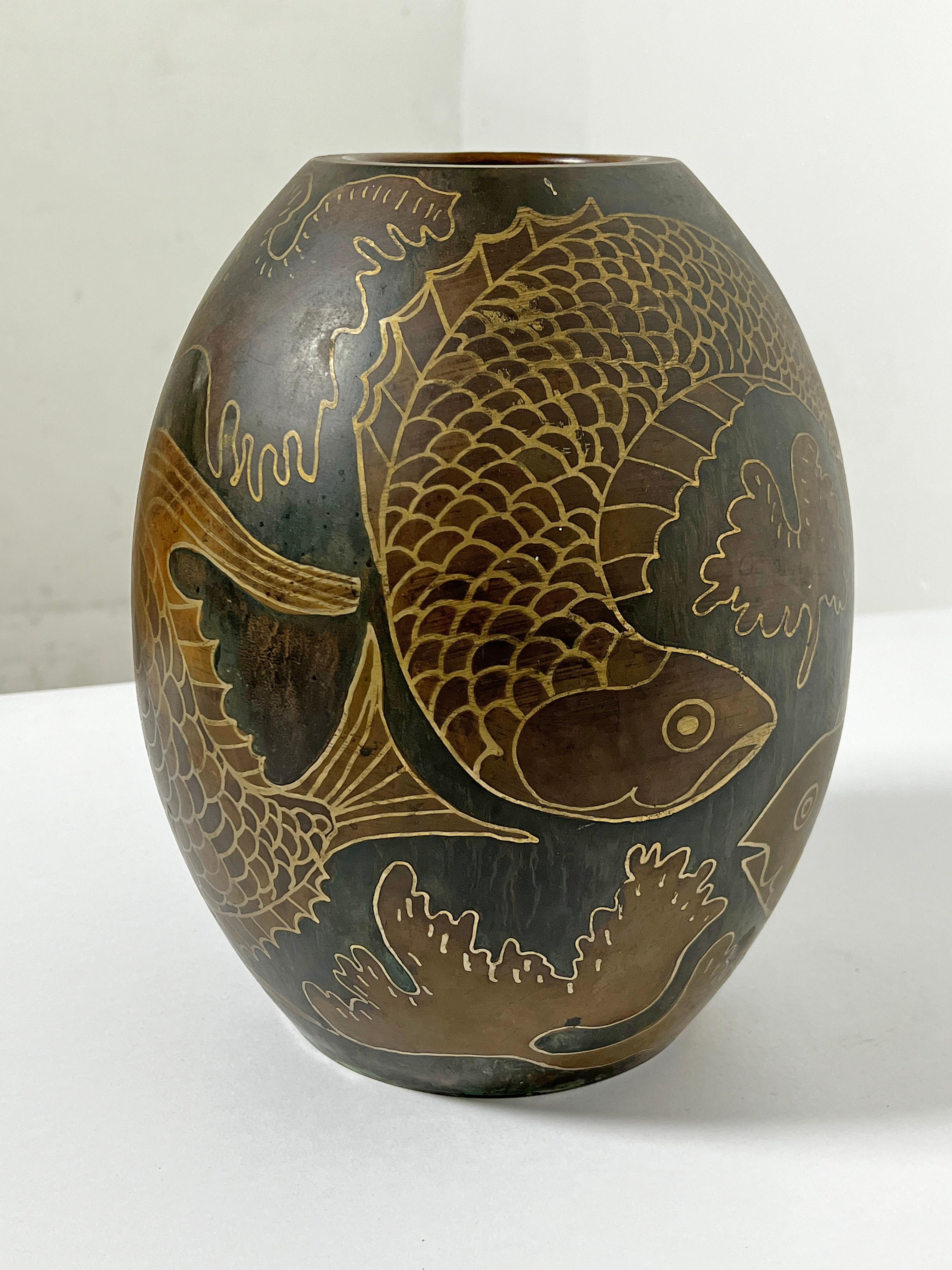 Inizio XX secolo Vaso francese Art. Paul Louis Mergier 