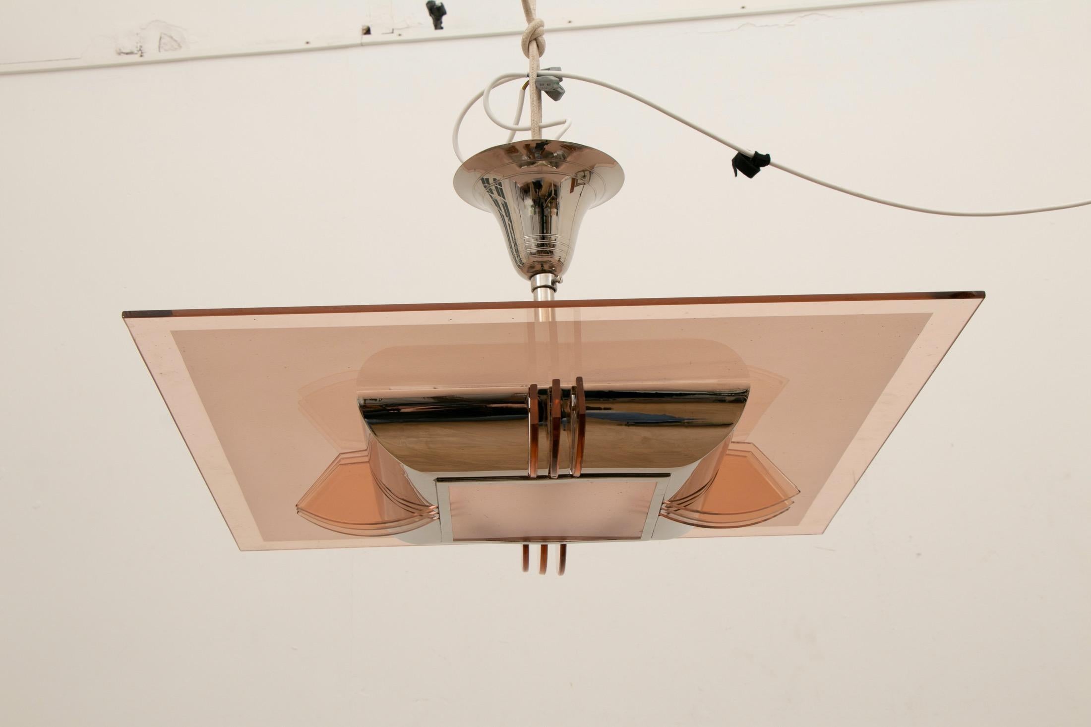 peach ceiling light