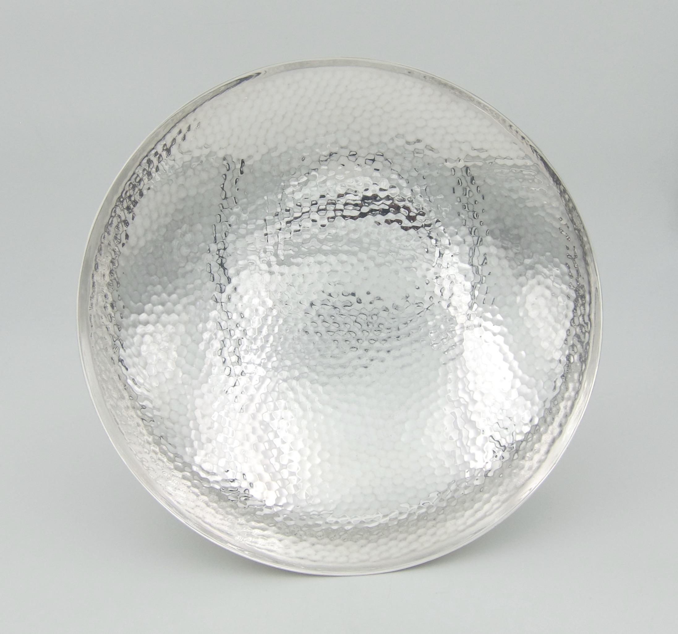 French Art Deco Pedestal Bowl in Silver-Plate by L'Orfèvrerie Brille of Paris 2