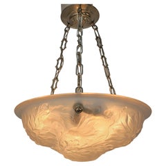 French Art Deco Pendant Chandelier