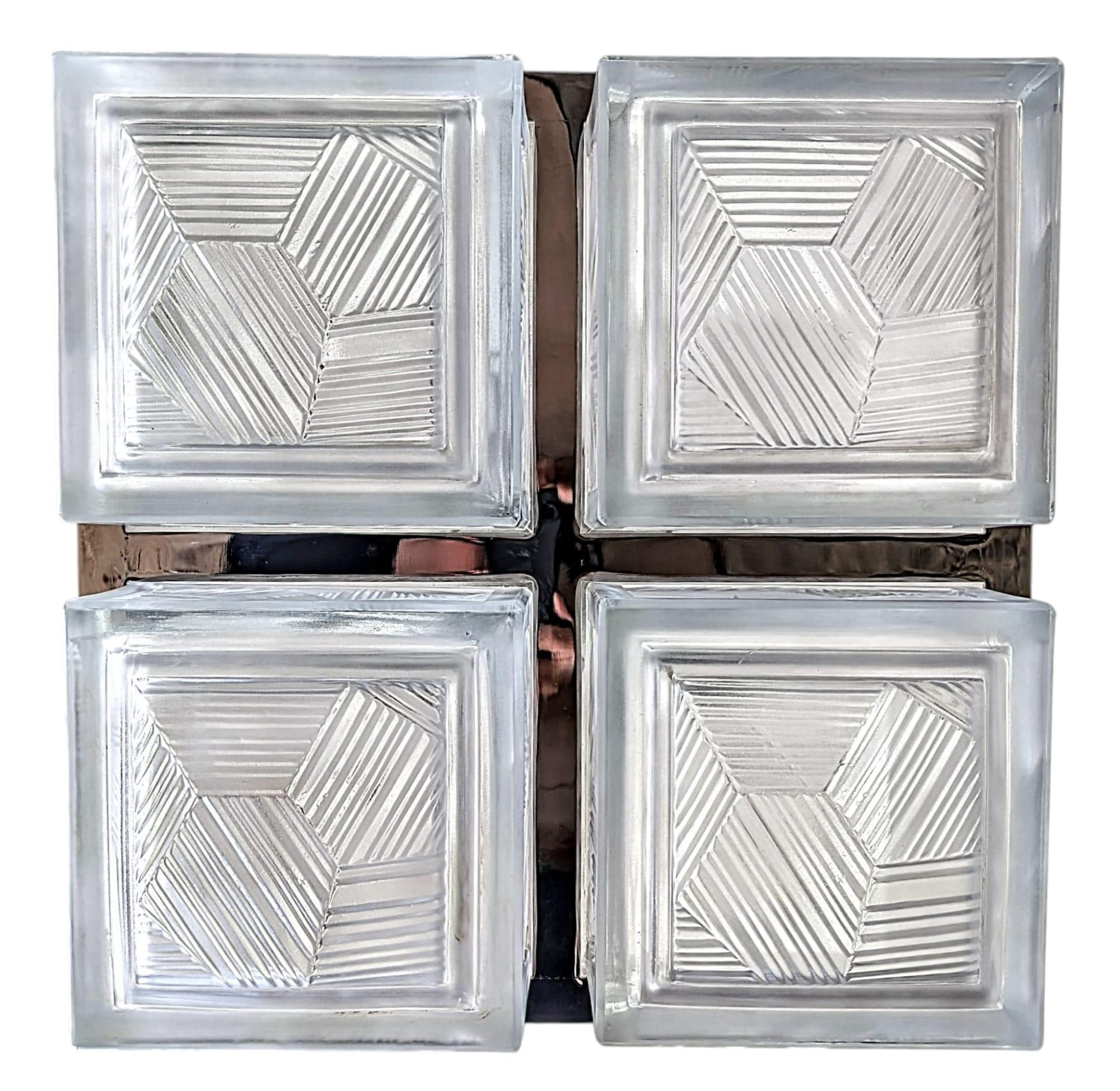 Lustre Art Déco français signé Sabino (paire disponible) en vente 3