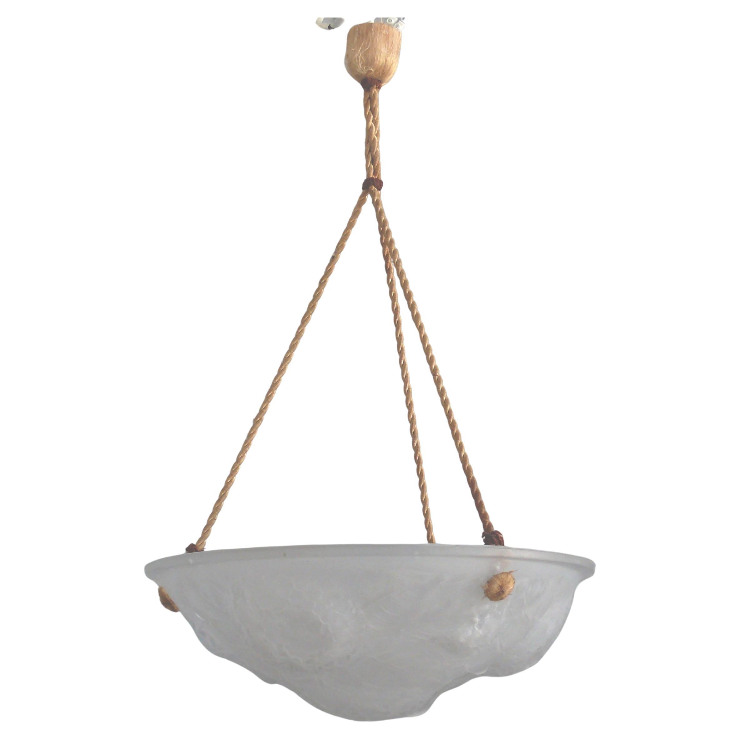 French Art Déco Pendant Light, 1920s - 1930s