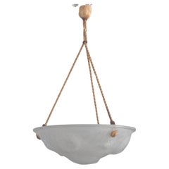 French Art Déco Pendant Light, 1920s - 1930s